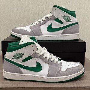 AIR JORDAN 1 MID SE "Grey / Pine Green / White"